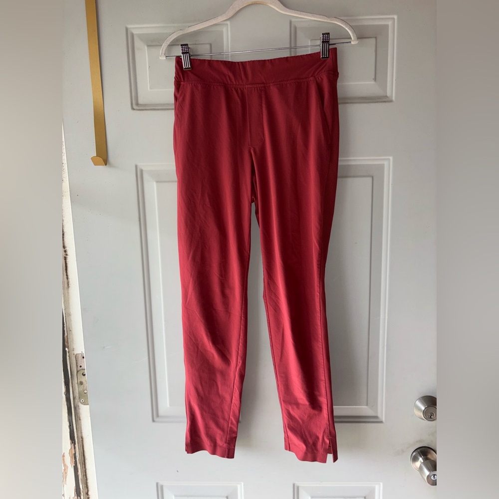 Athleta dark red Brooklyn ankle pants size 0